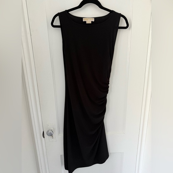 Michael Kors - Asymmetrical Size Zip Black Dress - Size 8 - Picture 1 of 5
